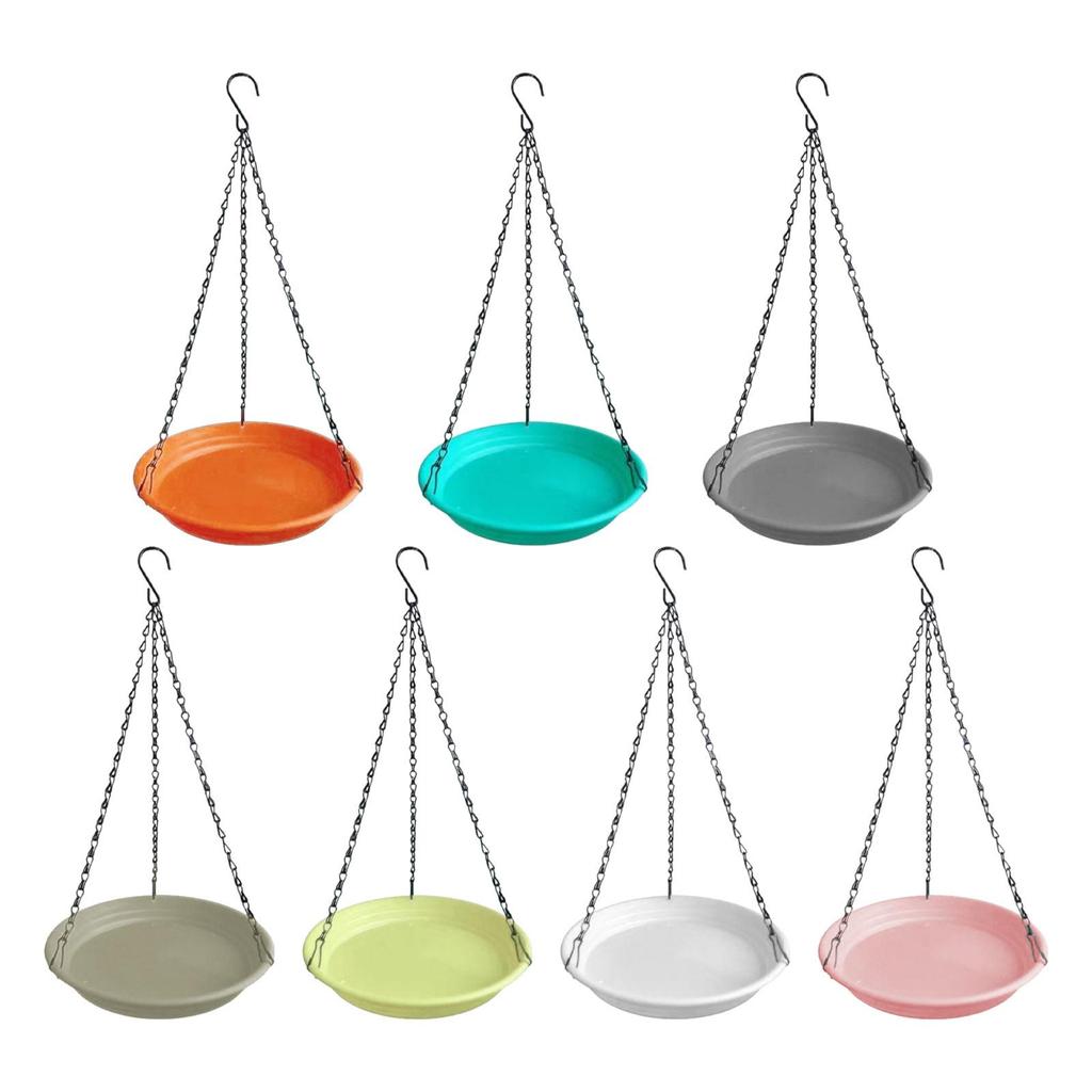 Hanging Bird Feeder and Waterer Tray Birds Water Station for Backyard Garden