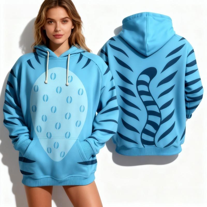 Fashion Women's Hoodies Role-playing 3D Print Girl Daily Casual Pullover Spring And Autumn Long Sleeve Sweatshirt Women's Oversized Top Clothing