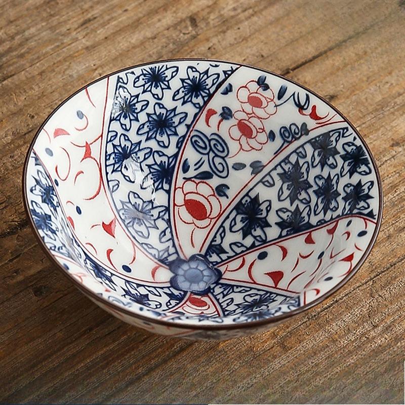 Two-tone Blue-and-white Porcelain Conical Cup Ceramic Gongfu Tea Set Master Cup Japanese-style Tea Bowl Single-cup Tea Tasting Bowl