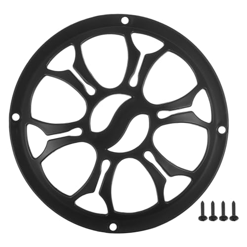 

ACROPIX 5 автомобильный динамик решетка крышка круглый 5 аудио динамик сабвуфер защитный чехол с крепежными винтами ABS черный - упаковка из 1 шт.