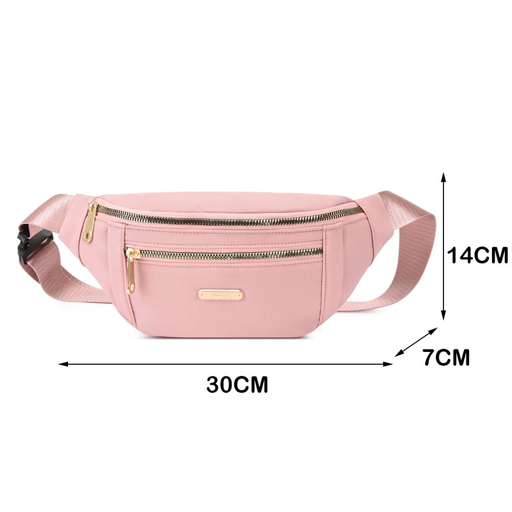 Casual Chest Bag 2025 Luxury Designer Women's Waist Bag Multi-pocket Street Fanny Pack PU Chest Bag Wide Strap Crossbody Bag