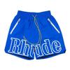 Cross-border European and American Trendy Brand RHUDE Letter 3M Reflective Casual Sports Shorts Men's and Women's American High Street Beach Pants