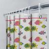Colorful Fishes Shower Curtain Pattern Printed Fabric Waterproof Bath Mat Decor Home Decoration Available In Various Sizes For K