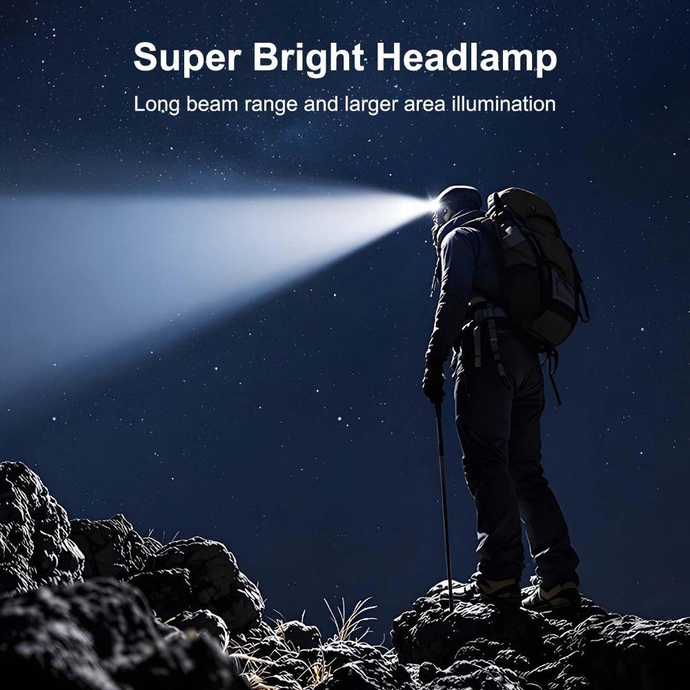 Multifunctional Ear Clip Headlamp Ultra Light Rechargeable Headlamp Motion Sensor Headlamp  Cycling