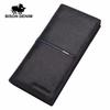 Fashion Genuine Leather Men Wallets Long Slim Bifold Wallet Business Male Card Holder Purse