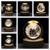 Saturn 3d Planet Crystal Ball Night Light Lamp Thanksgiving Christmas Decor Gift
