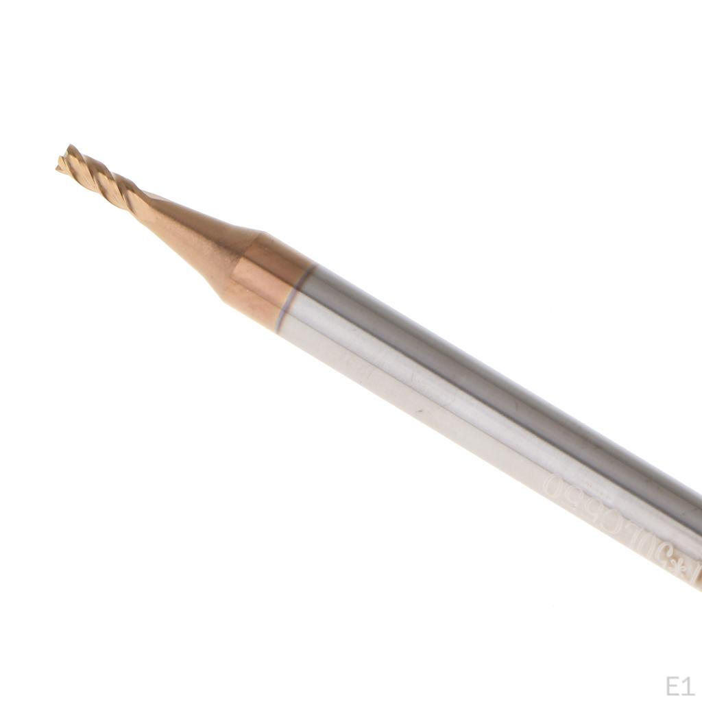 Nose End Mill CNC Router Bits 4 Flute Cutter 1mm - 4mm