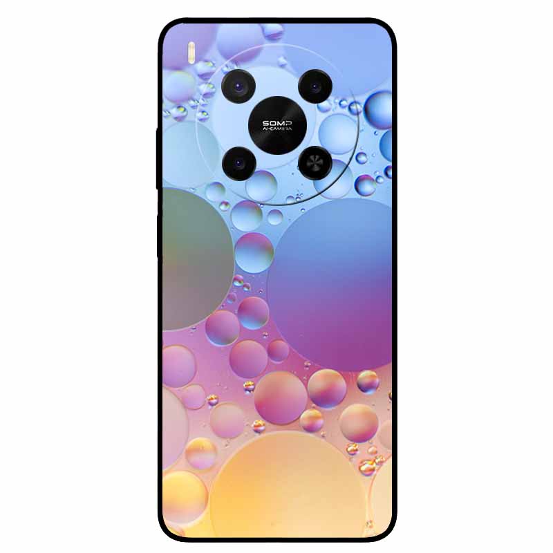 Für ZTE Blade V70 Max / Nubia V70 Max Marmor-Bemaltes Weiches TPU-Silikon-Rückseitenabdeckung Case Für Blade V70 Max Fusion Black Case V70Max
