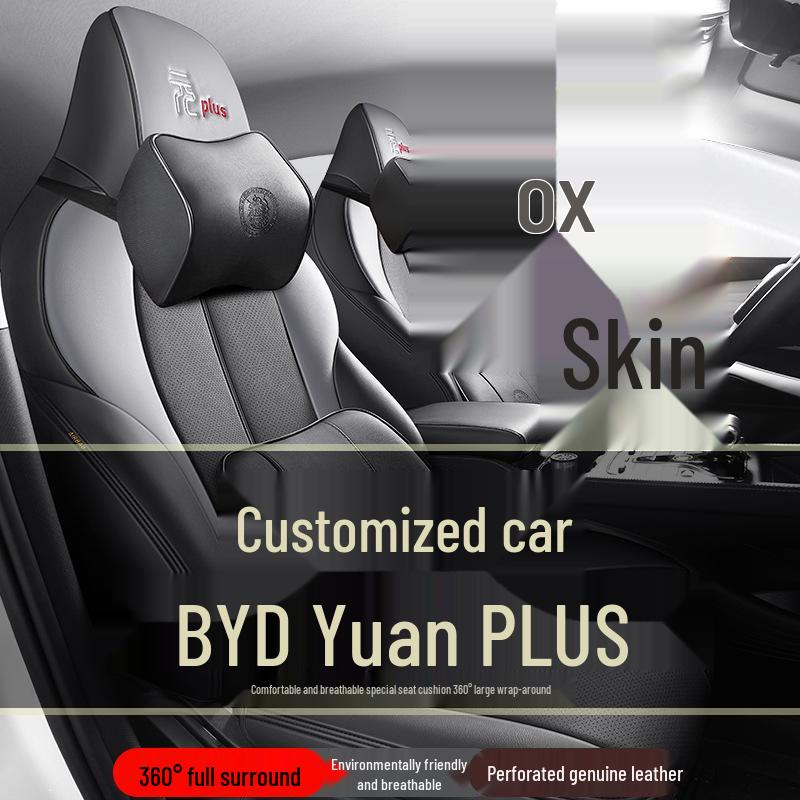 BYD Yuan Plus All-Season Leather Car Seat Covers, Full Wrap for Five Seats