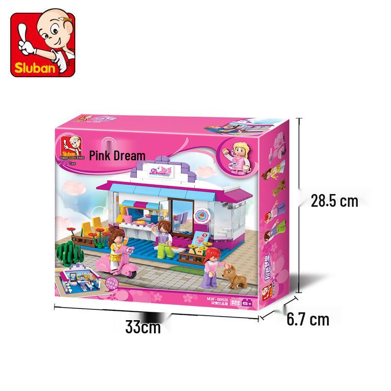 Dolphin Bay Pink Dream Girl Building Blocks - Educational Assembly Toys for Kids