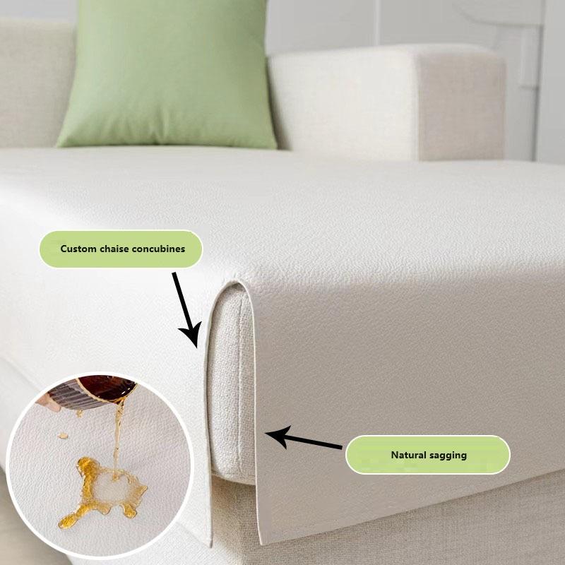 Waterproof polyester Urine Proof Pet Non Stick Fur Sofa Mat Four Seasons Seat Cushion Removable Solid Color Protector Cover