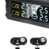 Solar Powered Car Tire Pressure Sensor with Temperature and LCD Display Panel & USB