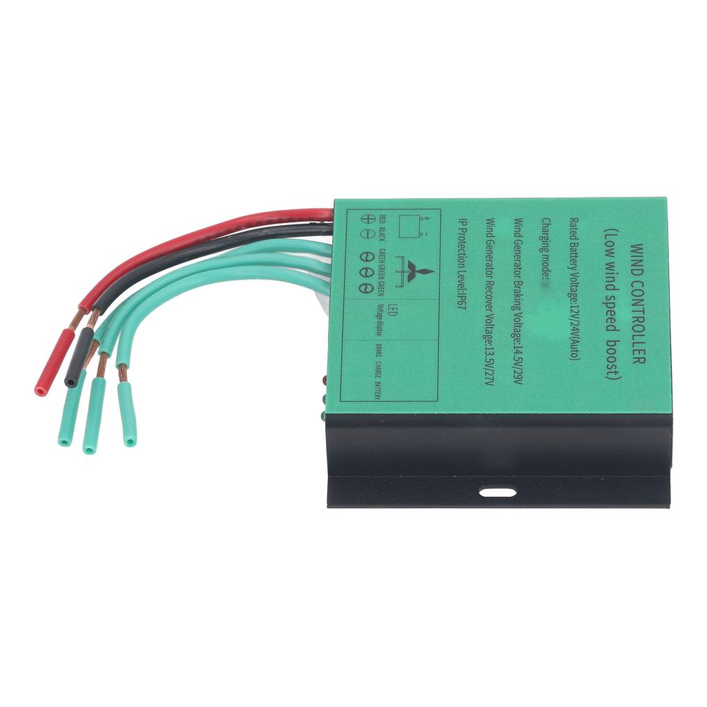 MPPT Vindturbin Ladekontroller 100W‑600W 12V 24V Auto Match IP67 Vanntett Universell Generator Lavspenning Boost