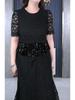 2025 Léto Evropský styl High-End Krajka Flitry Bodycon Šaty Plus Size