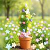 Simulate Green Plants, Easter Eggs, Potted Plants, Decorate Holiday , Desktop Scenes, Decorations, And Create An Atmosphere
