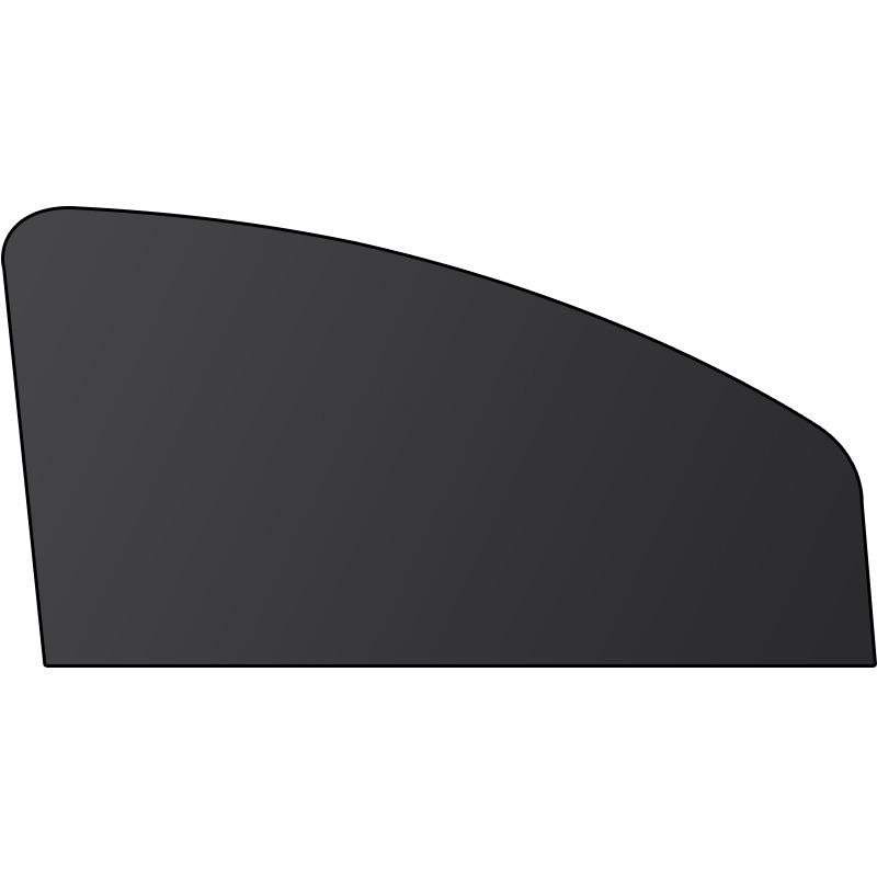 Magnetic Titanium Silver Car Side Window Sunshade Privacy Curtain