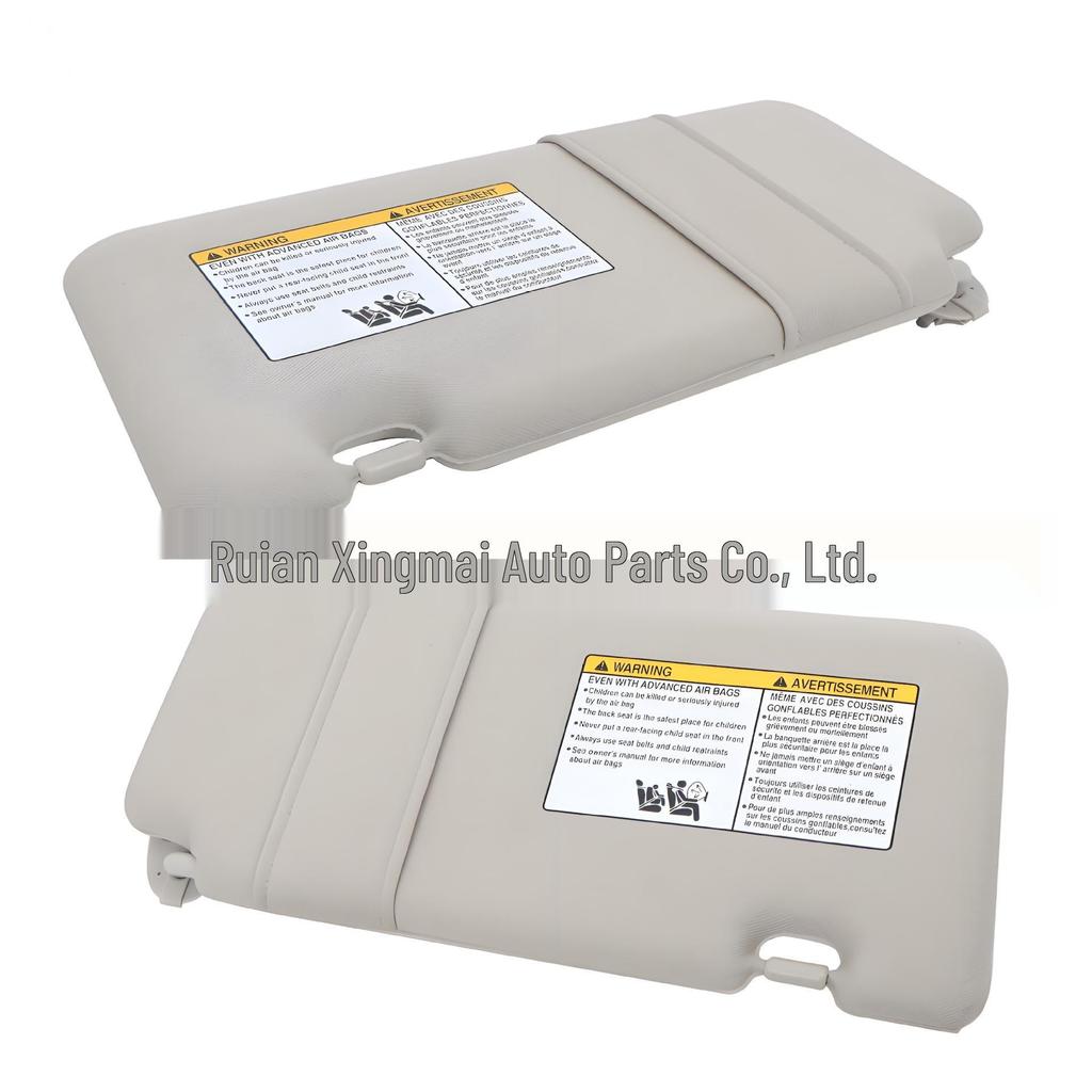 Sun visors 96401EL31A & 96400EM31A fit Nissan Versa (2007-2012).