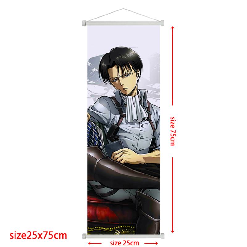 

Аниме Атака Титанов Леви Скролл Постер Эрен Йегер HD Арт Липкий Настенный Водонепроницаемый Дом Гостиная Спальня Бар Эстетичное Украшение 25*75cm красный