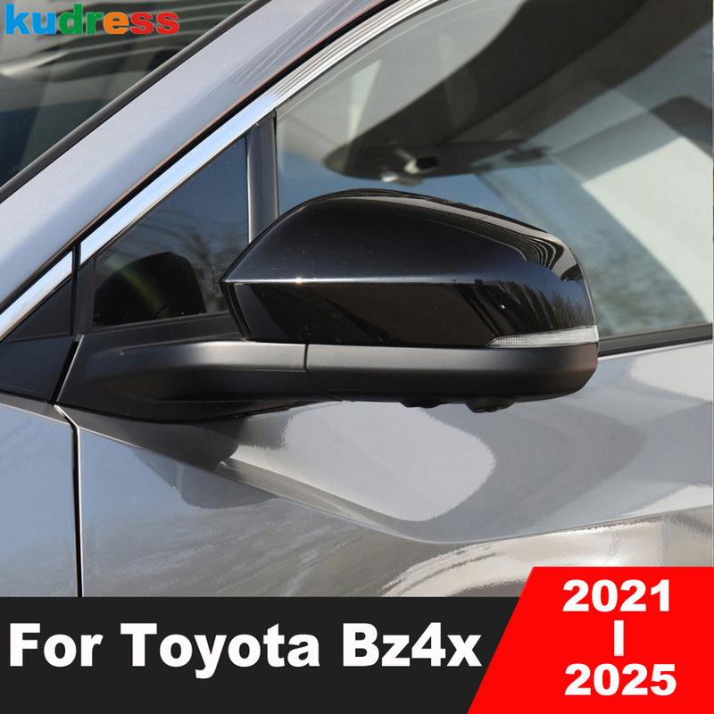 

Rearview Mirror Cover Trim For Toyota Bz4x 2024 2025 Carbon Car Side Wing Mirrors Cap Frame Covers Accessories