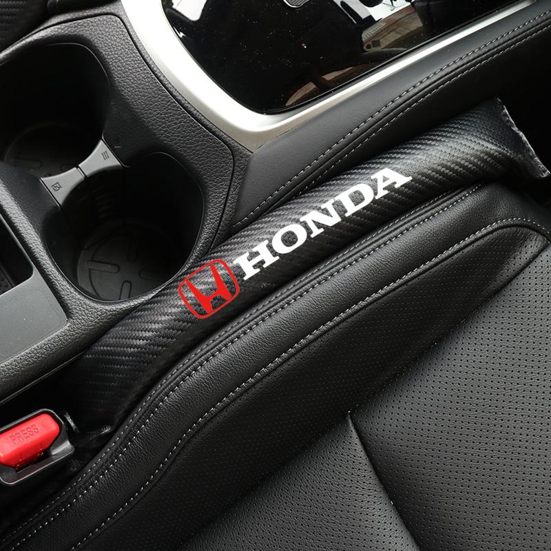 2Pcs Car Seat Gap Filling Plug Cushion Side Seam Leak Proof Strip For Honda Civic Fit Accord City Vezel CR-V S660 Odyssey HR-V
