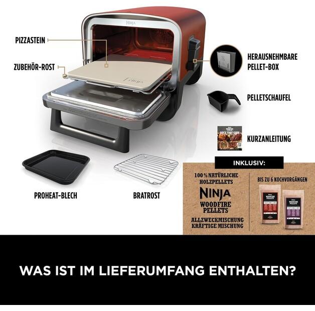 Electric Grill Ninja Woodfire Outdoor Pizzagrill & Smoker (OO101EU)
