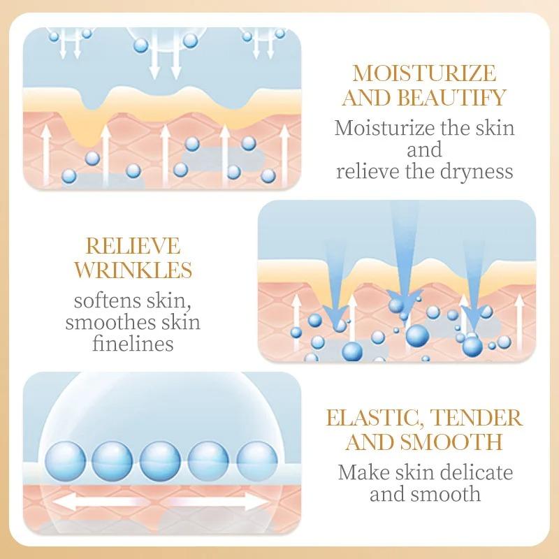 10PCS Collagen Anti Wrinkle Facial Mask Anti Aging Fade Fine Lines Firm Skin Moisturizing Brightening SkinCare Korean Cosmetics