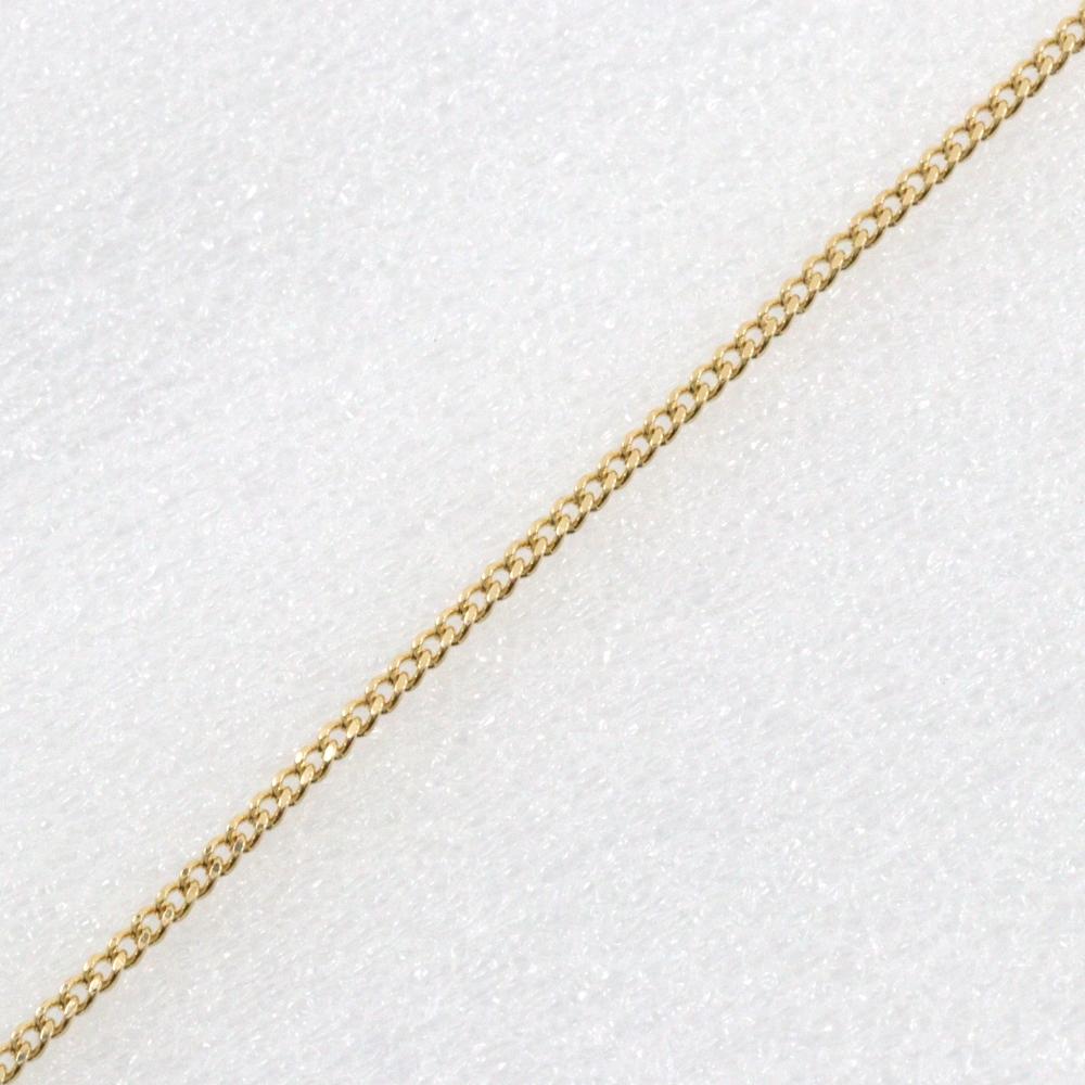 Necklace K18 Yellow Gold/diamond 2.5g Women Used