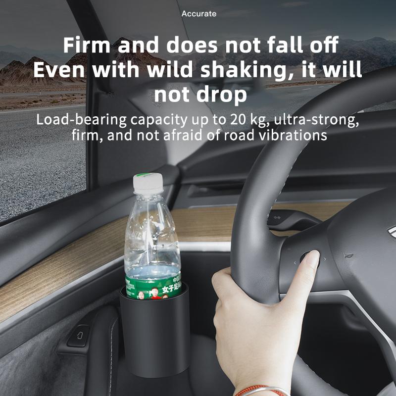 Car Door Cup Holder Cup Storage Box Rack Door Mount Drink Tank Water Bottle Stand Car Accessories for Tesla Model 3 Y