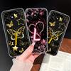 For Honor Play 10A 10T 9A 7T Phone Case Pink Heart Letters Soft Clear TPU Silicone Cover For Honor Play10 A 9 A Lightweight Capa