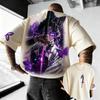 Printed men's and women's T-shirts, casual parent-child tops, fashionable summer streetwear