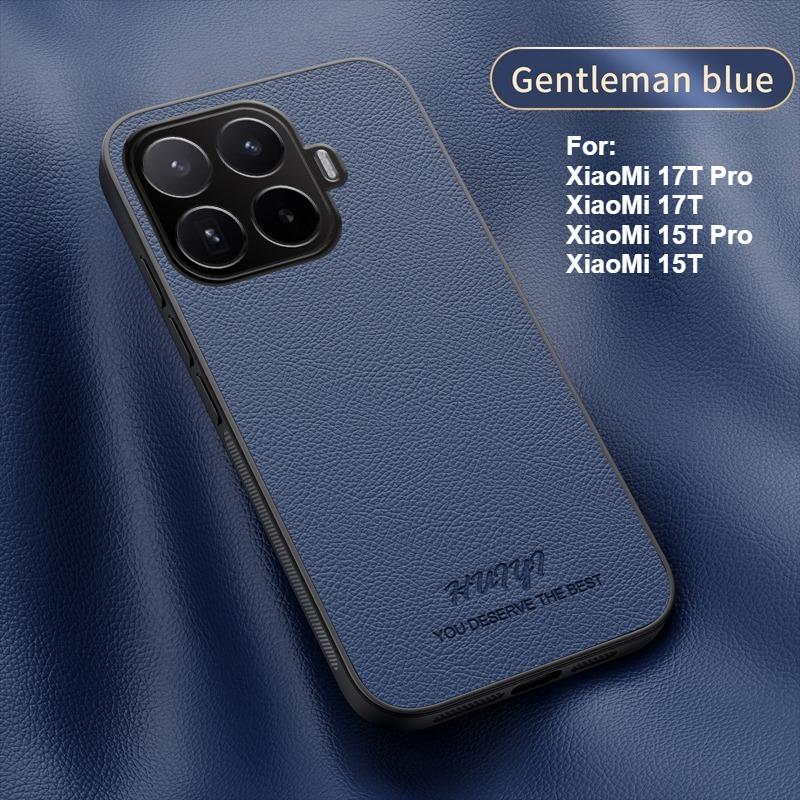 For XiaoMi 17T 15T Pro Case High-end Plain Leather Magnetic All-Clad Ultra-Thin Cover For XiaoMi 17t Pro Shockproof Bumper Funda