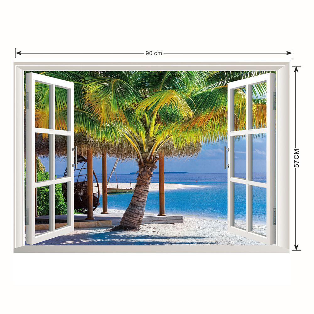 

Декор на стену в виде окна с пейзажем 6681-57*90CM