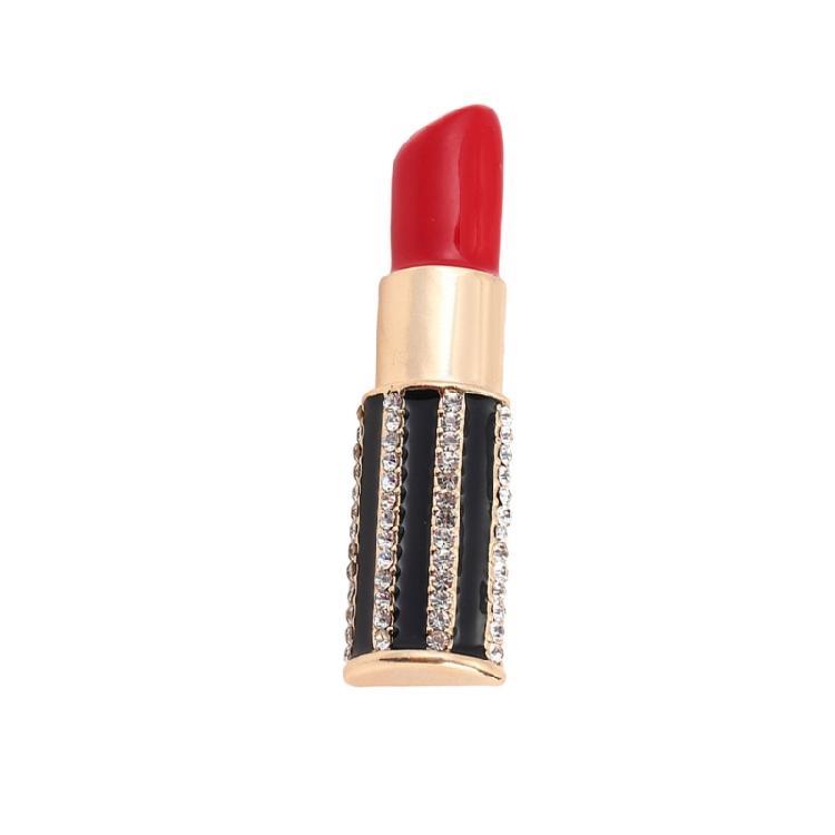 

Secure Clasp Lipstick Drip Brooch Zinc Alloy Enamel Accessory Lipstick Shaped Enamel Pin for Everyday Style Statements 1