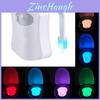 Luz Noturna de Vaso Sanitário LED com Sensor de 8 Cores Versátil Luz Noturna de Banheiro Criativa Moderna