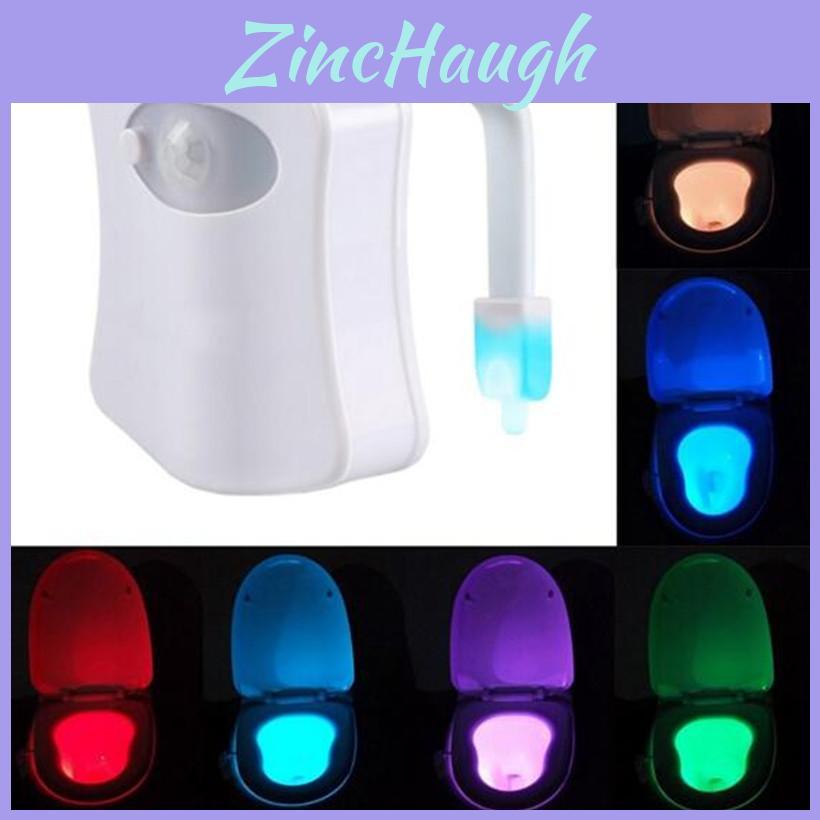 Versatile 8 Color Led Toilet Sensor Light Modern Creative Bathroom Night Light
