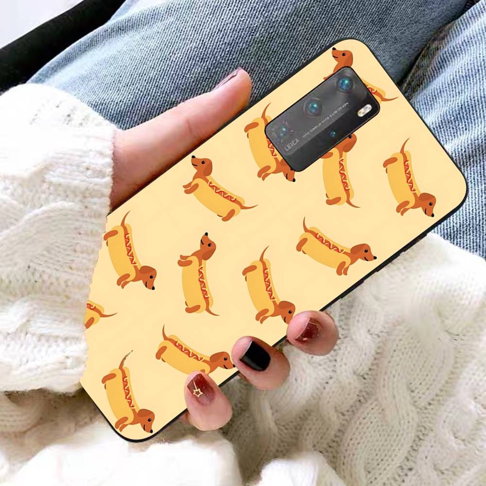 Cute Dachshund Bulldog Phone Case For Huawei P 8 9 10 20 30 40 50 Pro Lite Psmart Honor 10 Lite 70 Mate 20lite