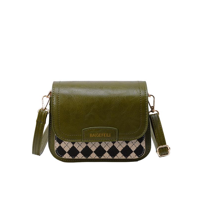 

Трендовая женская текстурированная сумка кроссбоди 2024 года - Популярный маленький нишевый дизайн зелёный