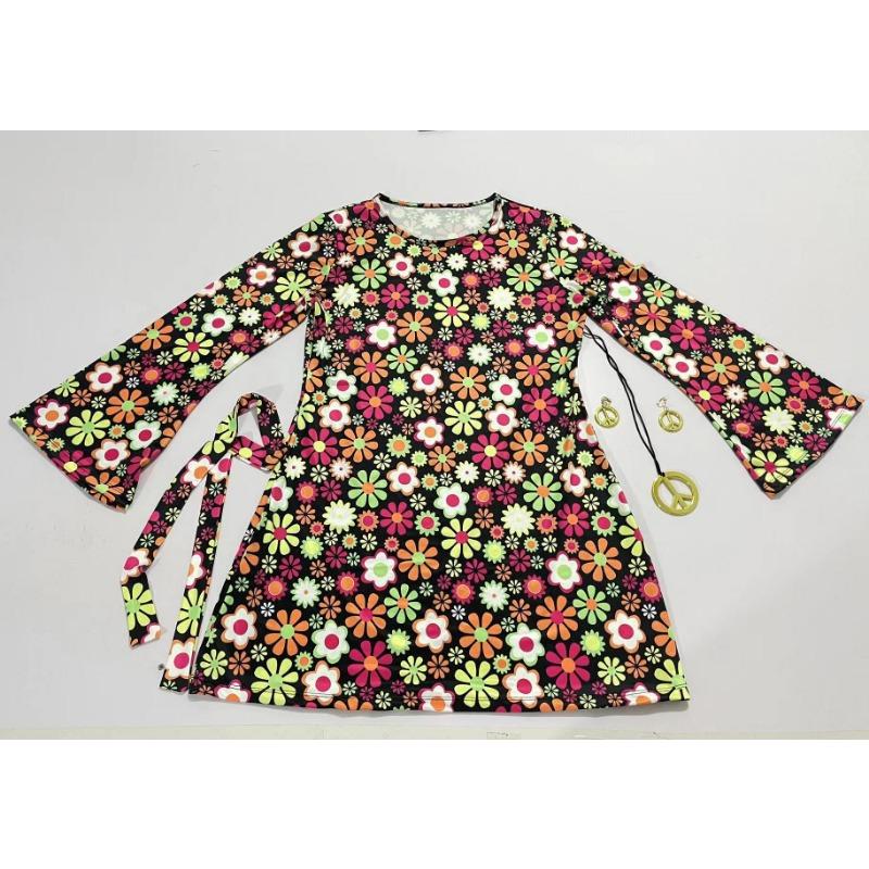 Vintage Damen Fransen Hippie Kostüm Hippie Kostüm Halloween Cos Kostüm Primitiver Stamm Muse