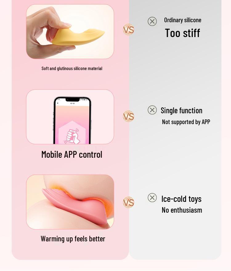 Roselex Laolesi Little Bud Wearable Vibrator with App Remote Control for Women
