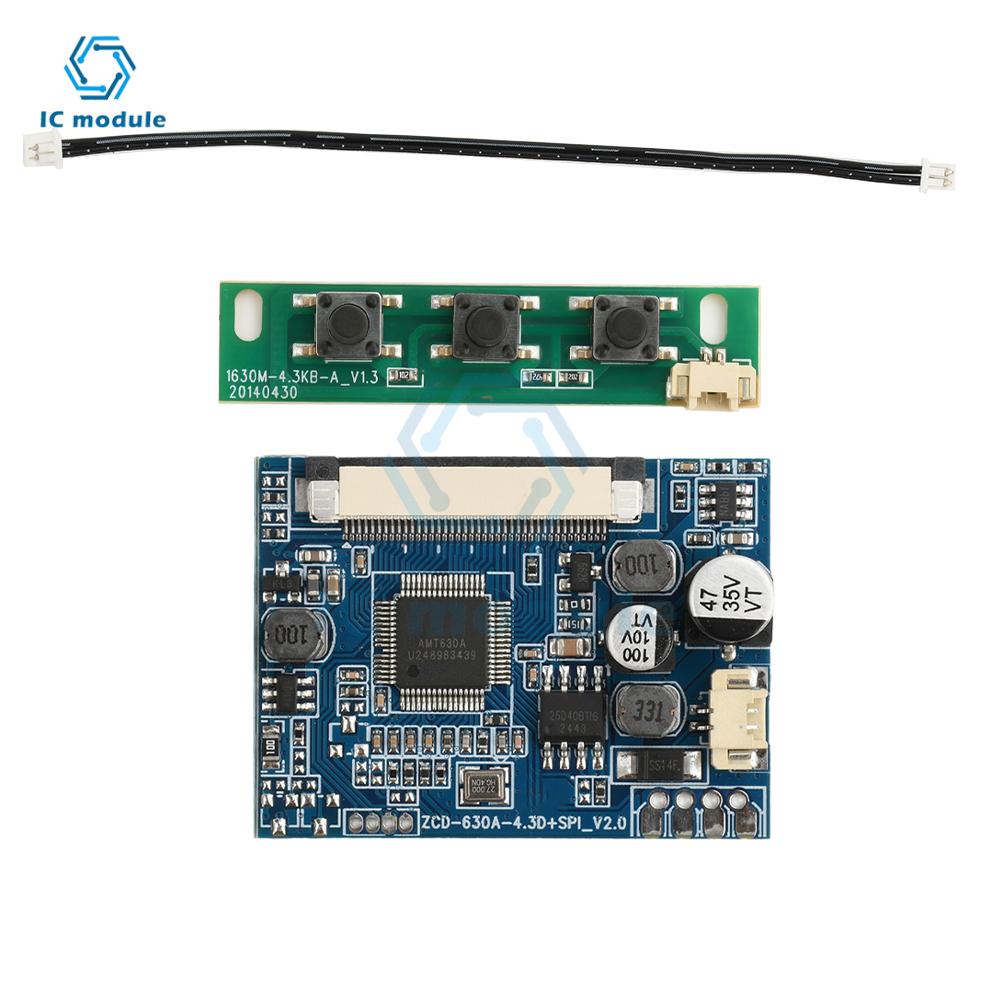 4.3/5-inch LCD Monitor Driver Board Module Kit for Car Audio-visual Digital Photo Frame Multifunction Ddisplay