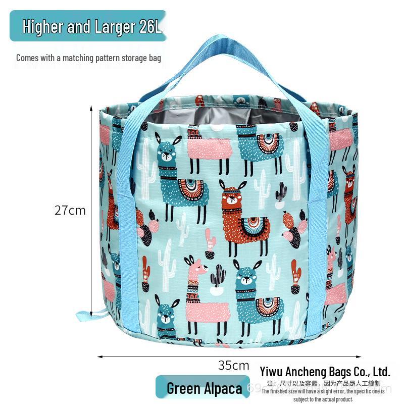 Portable Foldable Foot Bath with Insulated, Multifunctional Foot Soak Bag for Travel and Dormitory Use