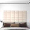 VidaXL Wall Panels 12 Pcs Cream 30x15 Cm Velvet 0.54 M² 343787