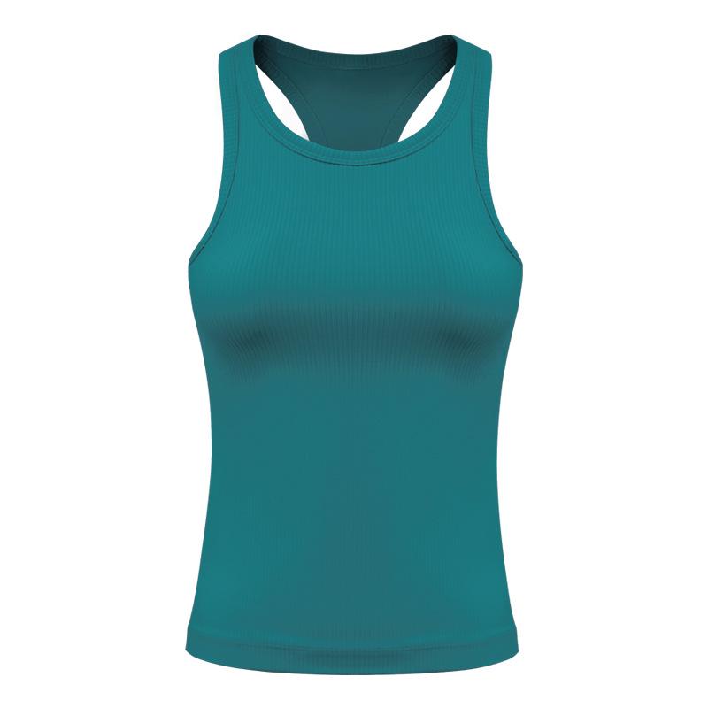 

Летний женский топ для йоги Lulu - Эластичный фитнес-топ для бега со стильной съемной спинкой. M