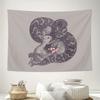Rabbit and Snake Tapestry Forest Wall Decor Gothic Vintage Art Tapestry Witchy Home Decor Dark Academia Aesthetic Room Hanging