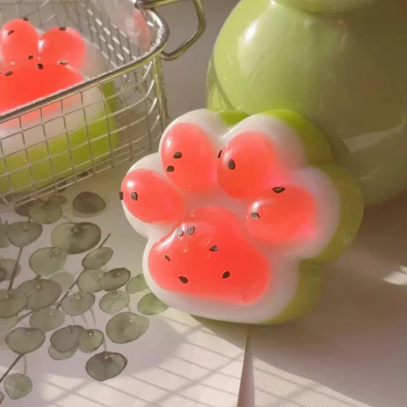 Watermelon Shaped Soft Fidget Toys Cute Cartoon Designs Perfect For Stress Relief Kids Birthday Party Favors Daily Play