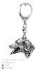Dalmatian, Carriage Dog, Spotted Coach Dog - Silver-plated Key Ring with Dog, Handbag Decoration, Backpack Pendant by Art-Dog Brand
