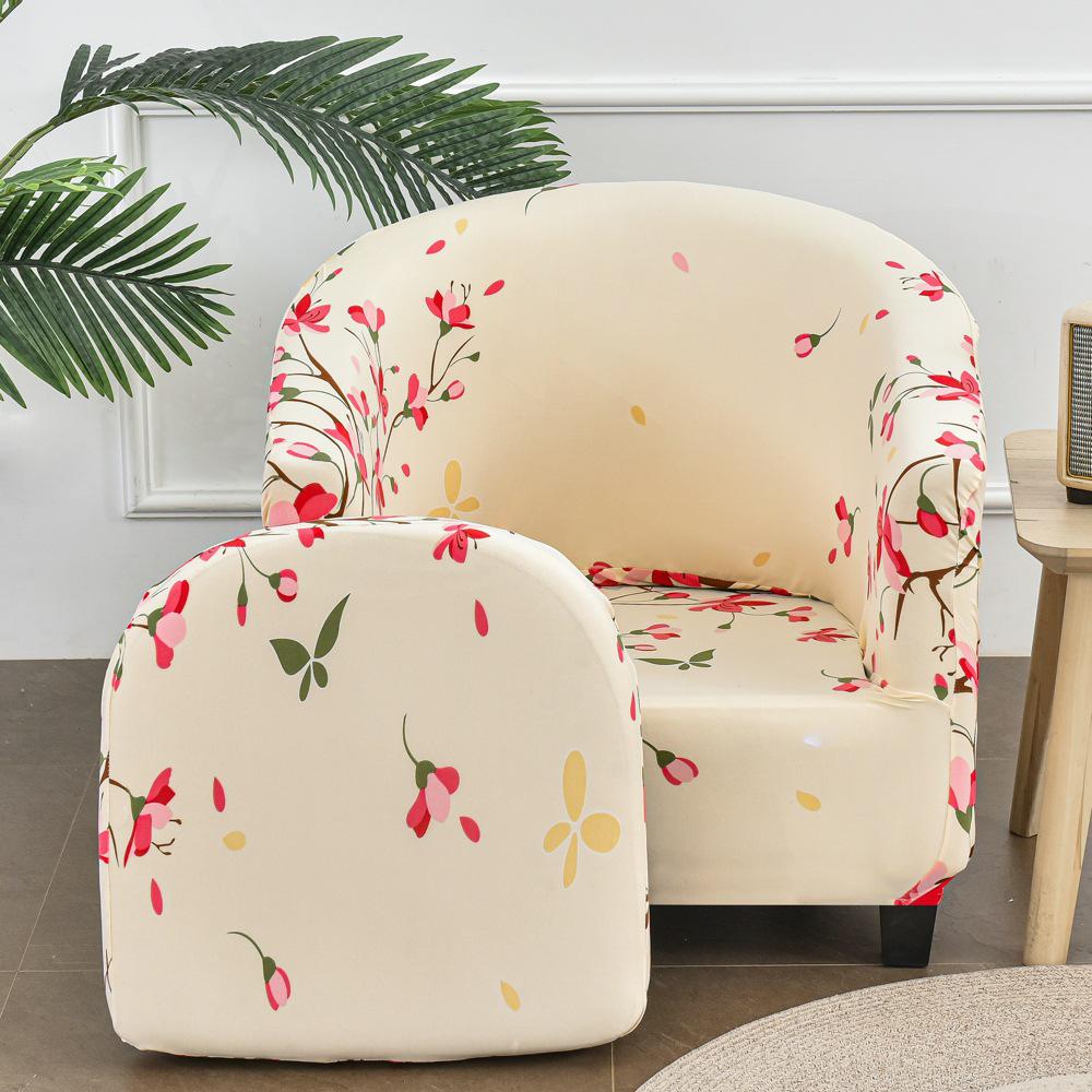 Semi-Circular Club Chair Protective Sofa Cover