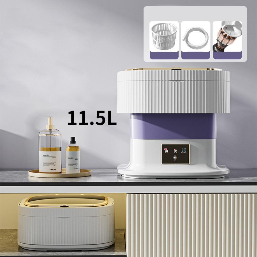 

Складная мини-стиральная машина 11,5 л Стиральная машина для детского белья, носков фиолетовый