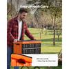 SucceBuy 45L Plastic Collapsible Storage Bins 3 Packs with Lids Handles Holds 44 lbs Per Bin Space-Saving for Home Organizing