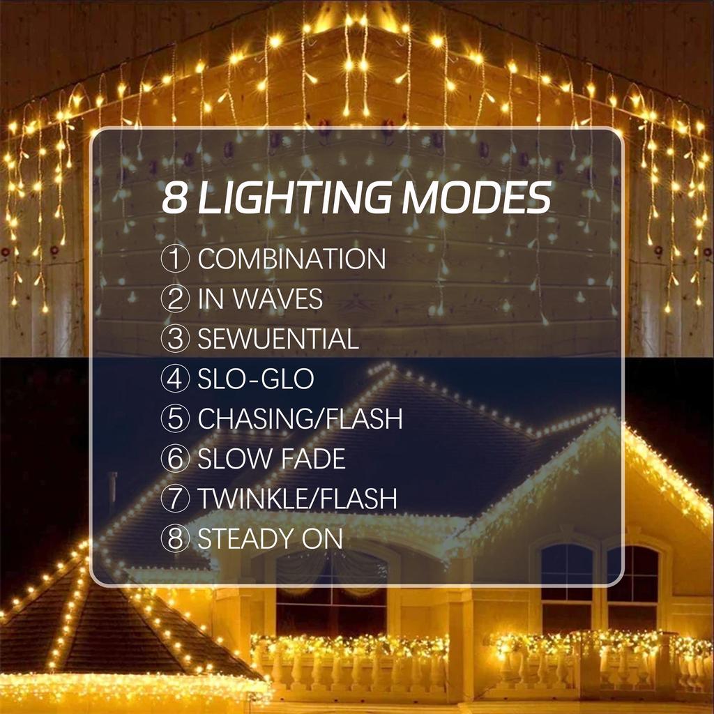 Warm white LED Christmas Fairy Lights Waterproof 50M 100M 8 Modes EU Plug 24V-36V Holiday Wedding Party String Decor For Lighting Celebration